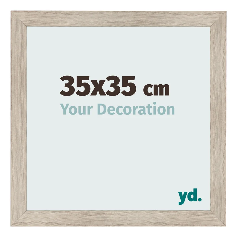 Bilderrahmen 35x35 cm - Eiche Hell - MDF - Pisa