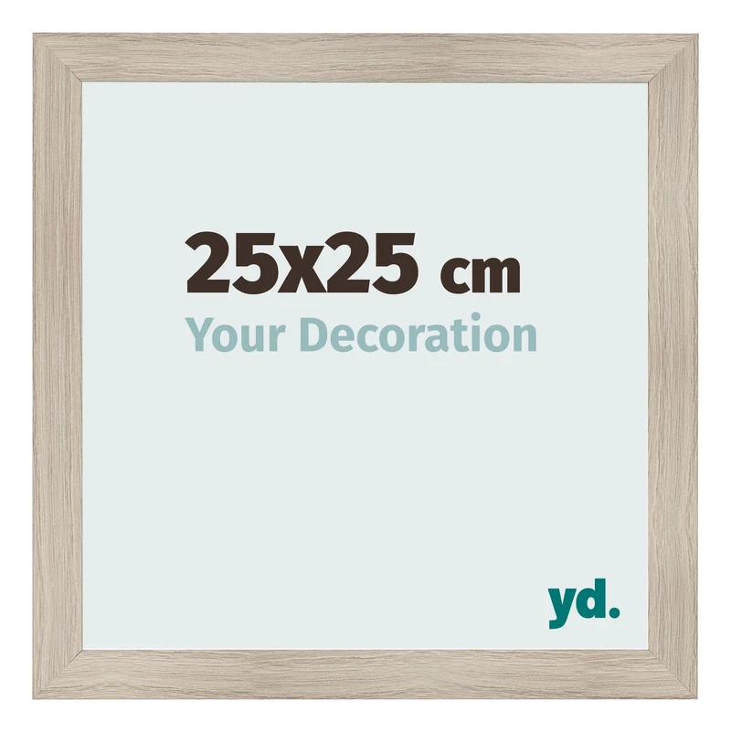 Bilderrahmen 25x25 cm - Eiche Hell - MDF - Pisa