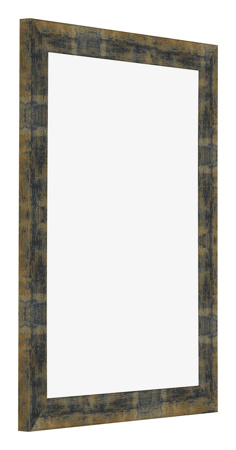 Bilderrahmen 36x48 cm - Blau Gold Meliert - MDF - Pisa