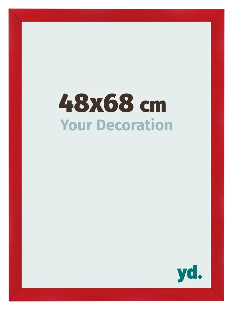 Bilderrahmen 48x68 cm - Rot - MDF - Pisa