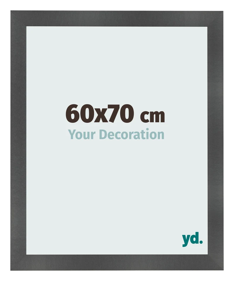 Bilderrahmen 60x70 cm - Schwarz Matt - MDF - Pisa