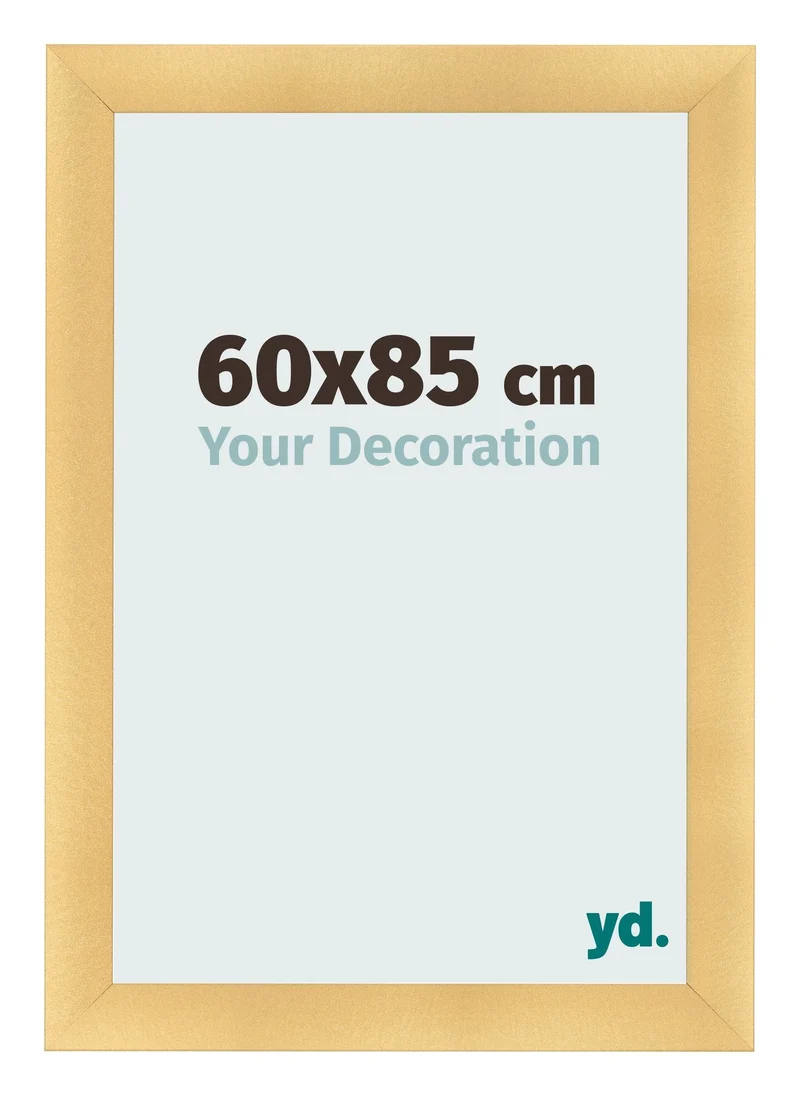 Bilderrahmen 60x85 cm - Gold Matt - MDF - Pisa