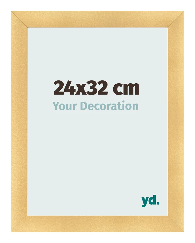 Bilderrahmen 24x32 cm - Gold Matt - MDF - Pisa