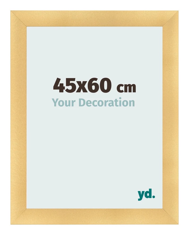 Bilderrahmen 45x60 cm - Gold Matt - MDF - Pisa