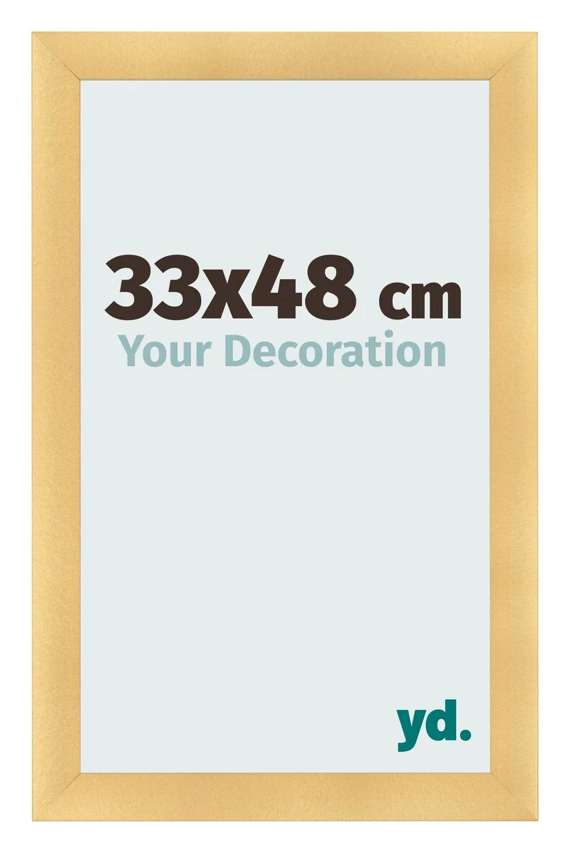 Bilderrahmen 33x48 cm - Gold Matt - MDF - Pisa