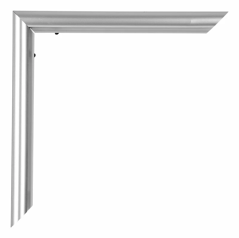 Bilderrahmen 50x75 cm - Silber - Kunststoff - Bordeaux