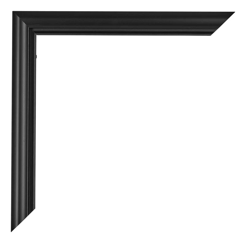Bilderrahmen 33x48 cm - Schwarz Matt - Kunststoff - Bordeaux