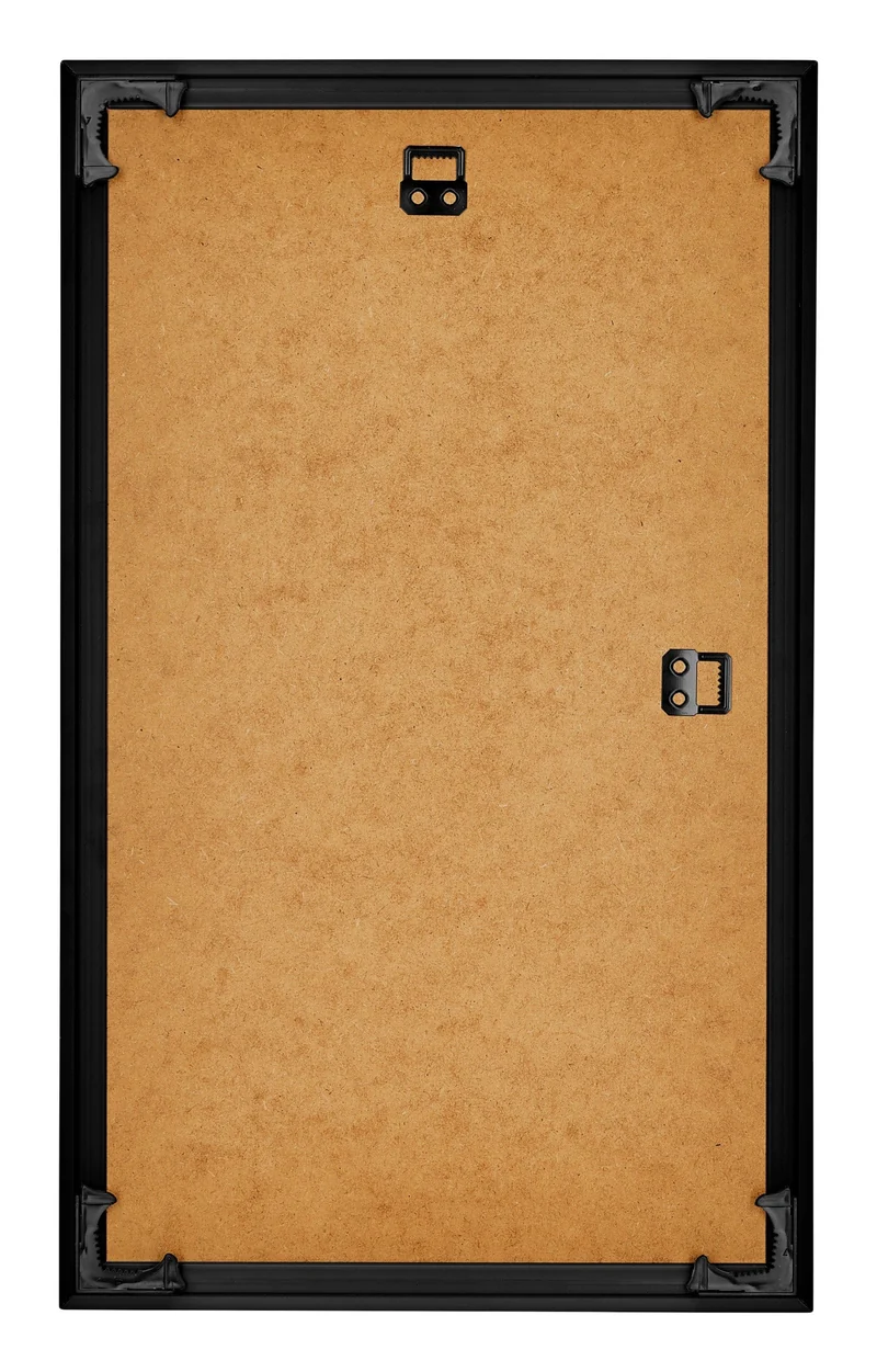 Bilderrahmen 33x48 cm - Schwarz Hochglanz - Kunststoff - Bordeaux
