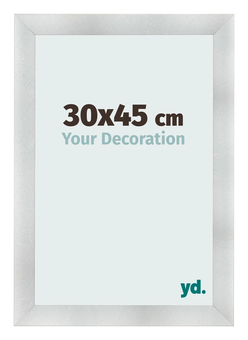 Bilderrahmen 30x45 cm - Aluminium Gebürstet - MDF - Pisa
