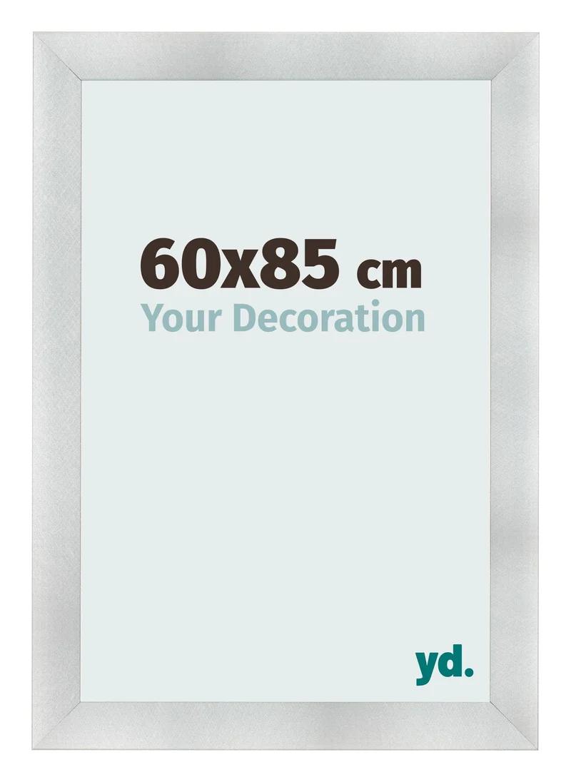 Bilderrahmen 60x85 cm - Aluminium Gebürstet - MDF - Pisa