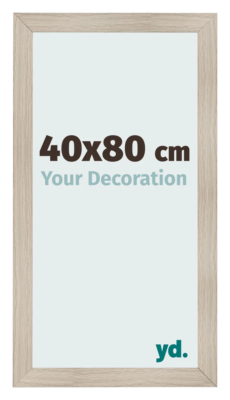Bilderrahmen 40x80 cm - Eiche Hell - MDF - Pisa