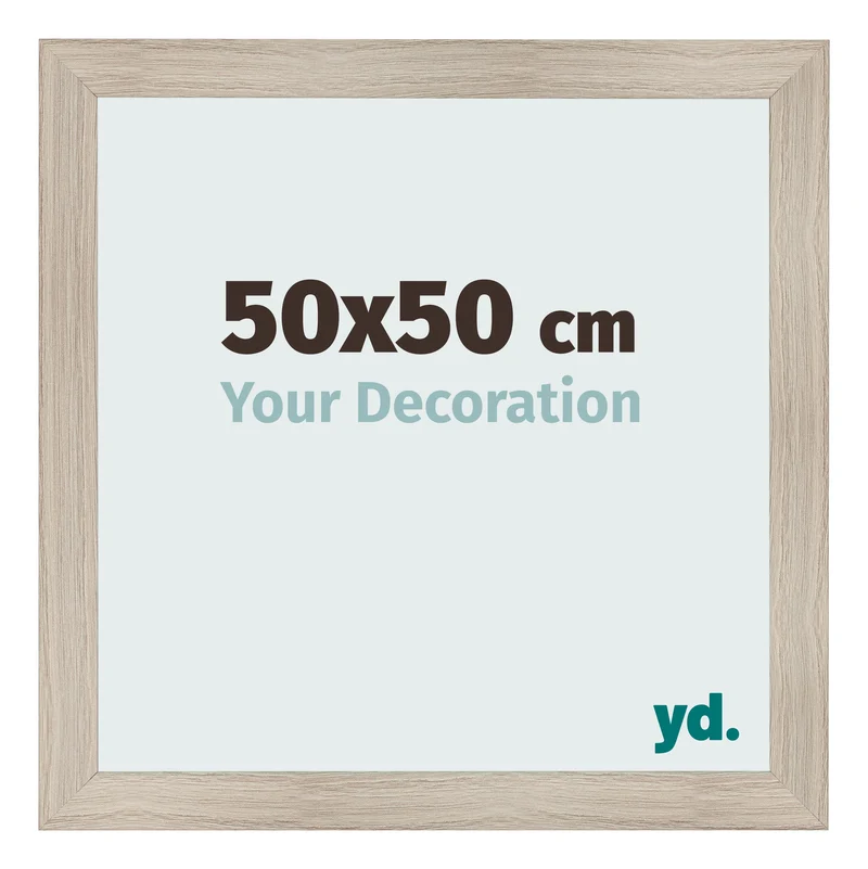 Bilderrahmen 50x50 cm - Eiche Hell - MDF - Pisa