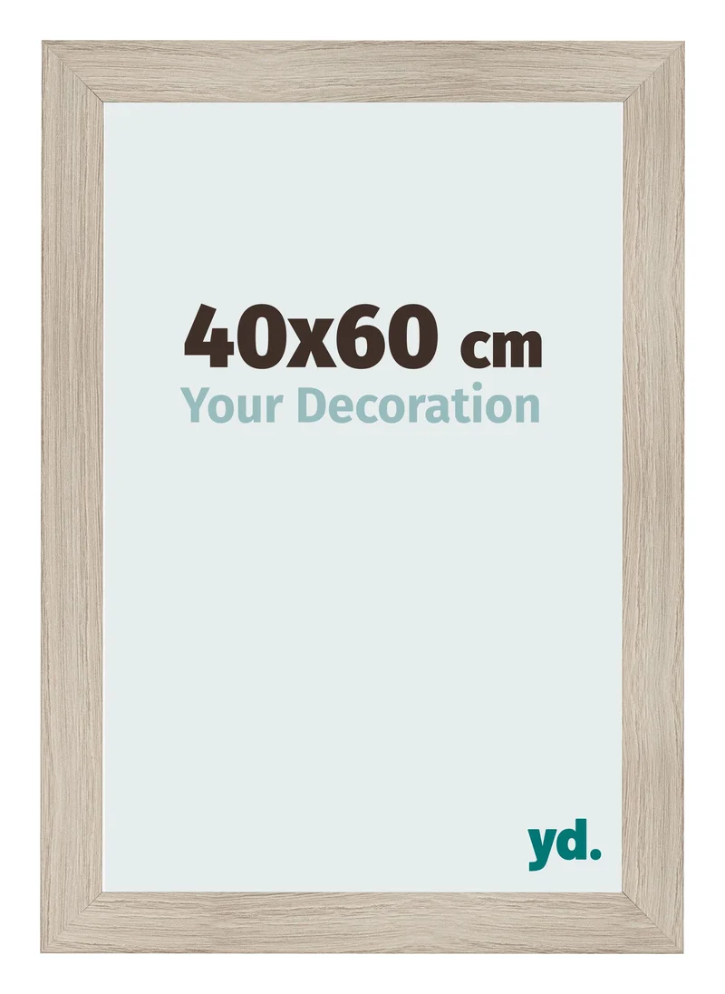 Bilderrahmen 40x60 cm - Eiche Hell - MDF - Pisa