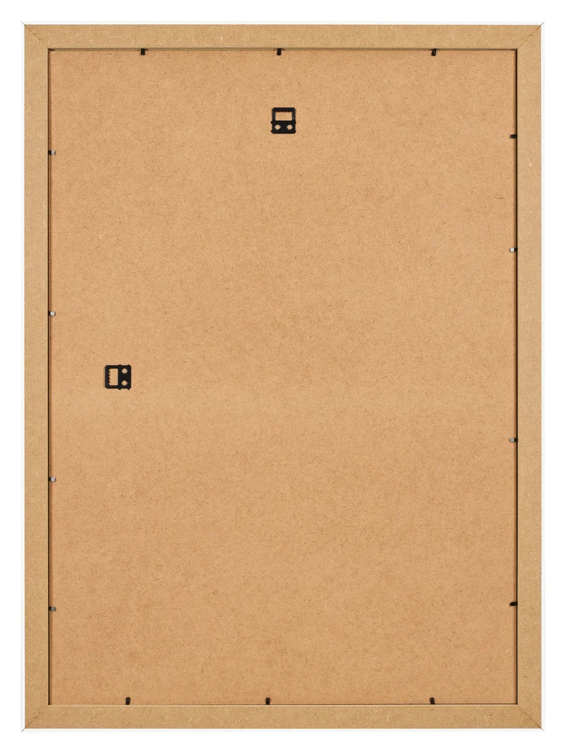 Bilderrahmen A4 - 21x29,7 cm - Weiß Gemasert - MDF - Pisa