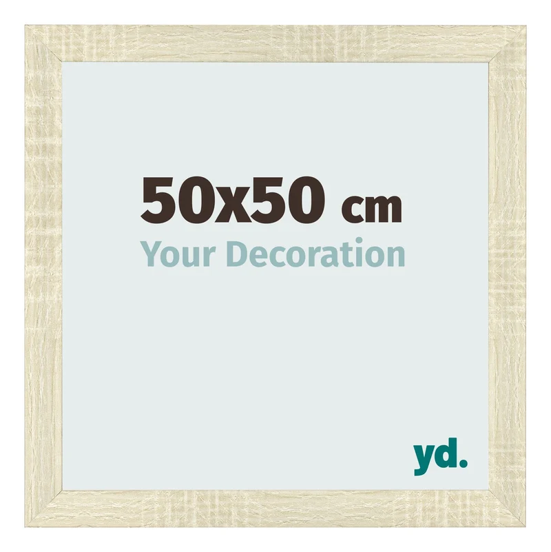 Bilderrahmen 50x50 cm - Sonoma Eiche - MDF - Pisa