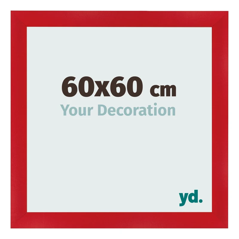 Bilderrahmen 60x60 cm - Rot - MDF - Pisa