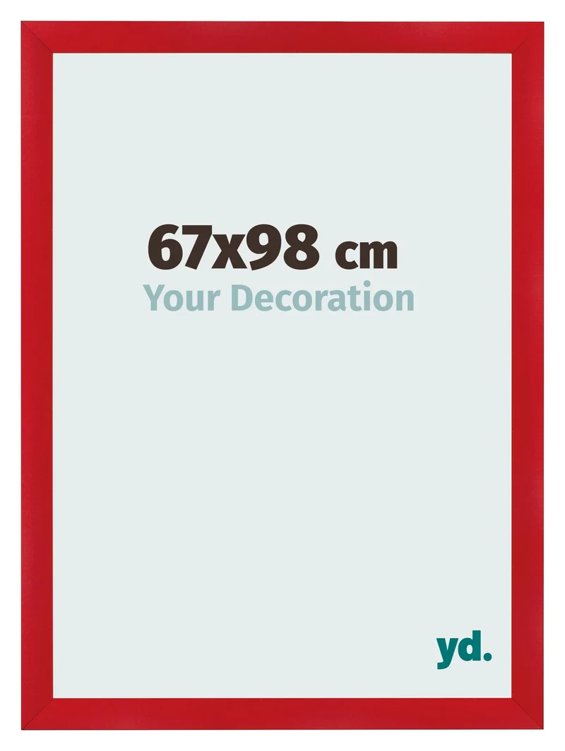 Bilderrahmen 67x98 cm - Rot - MDF - Pisa
