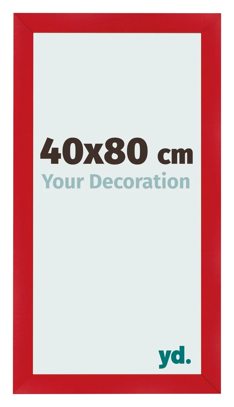 Bilderrahmen 40x80 cm - Rot - MDF - Pisa