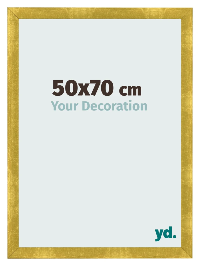 Bilderrahmen 50x70 cm - Gold Vintage - MDF - Pisa