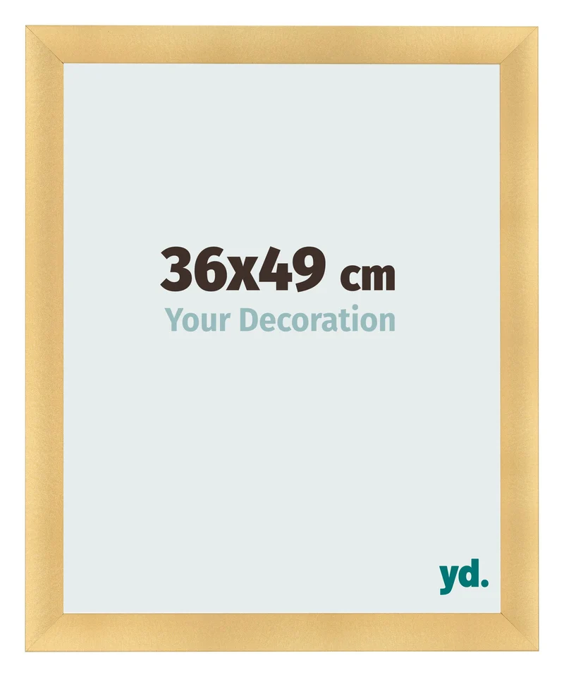 Bilderrahmen 36x49 cm - Gold Matt - MDF - Pisa