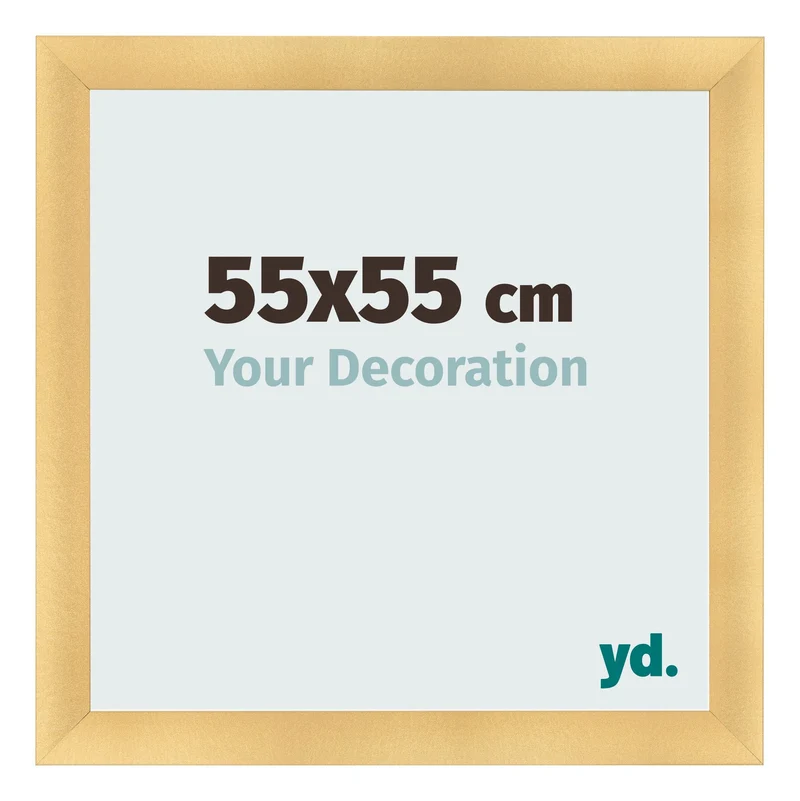 Bilderrahmen 55x55 cm - Gold Matt - MDF - Pisa
