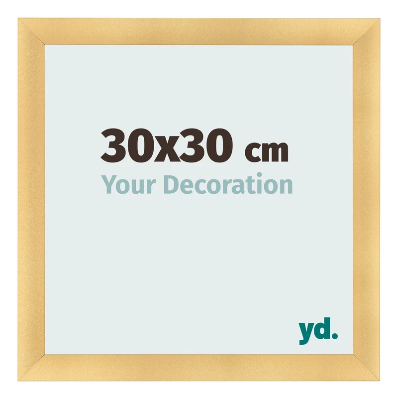 Bilderrahmen 30x30 cm - Gold Matt - MDF - Pisa