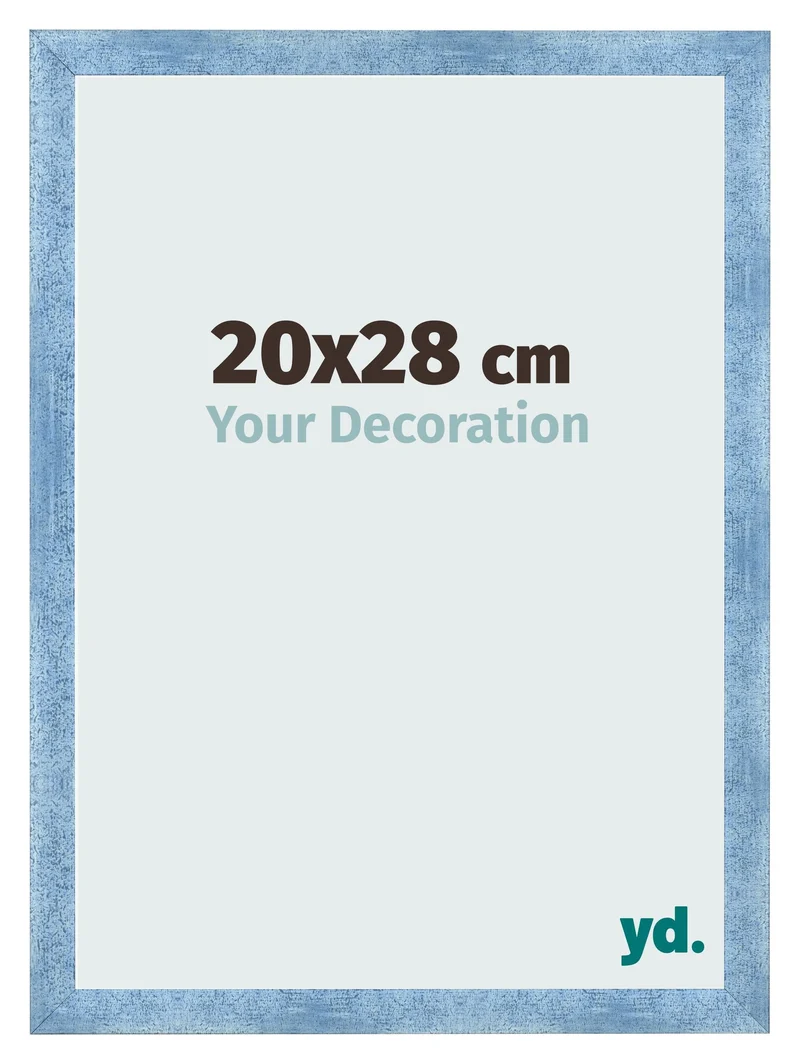 Bilderrahmen 20x28 cm - Hellblau Gewischt - MDF - Pisa