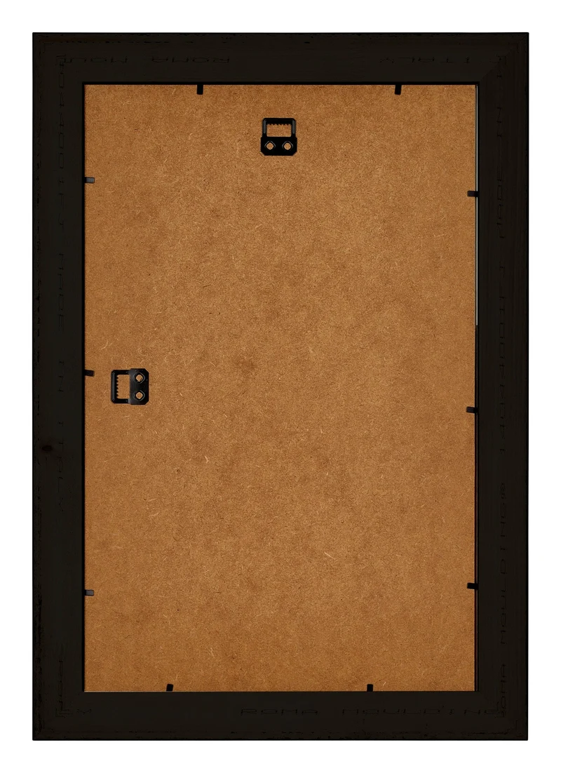 Bilderrahmen 60x85 cm - Schwarz Silber Poliert - Holz - Birmingham