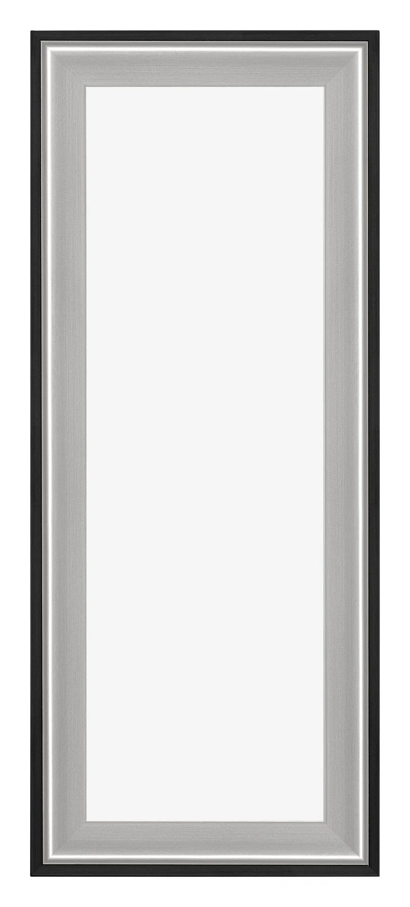 Bilderrahmen 37,5x98 cm - Schwarz Silber Poliert - Holz - Birmingham