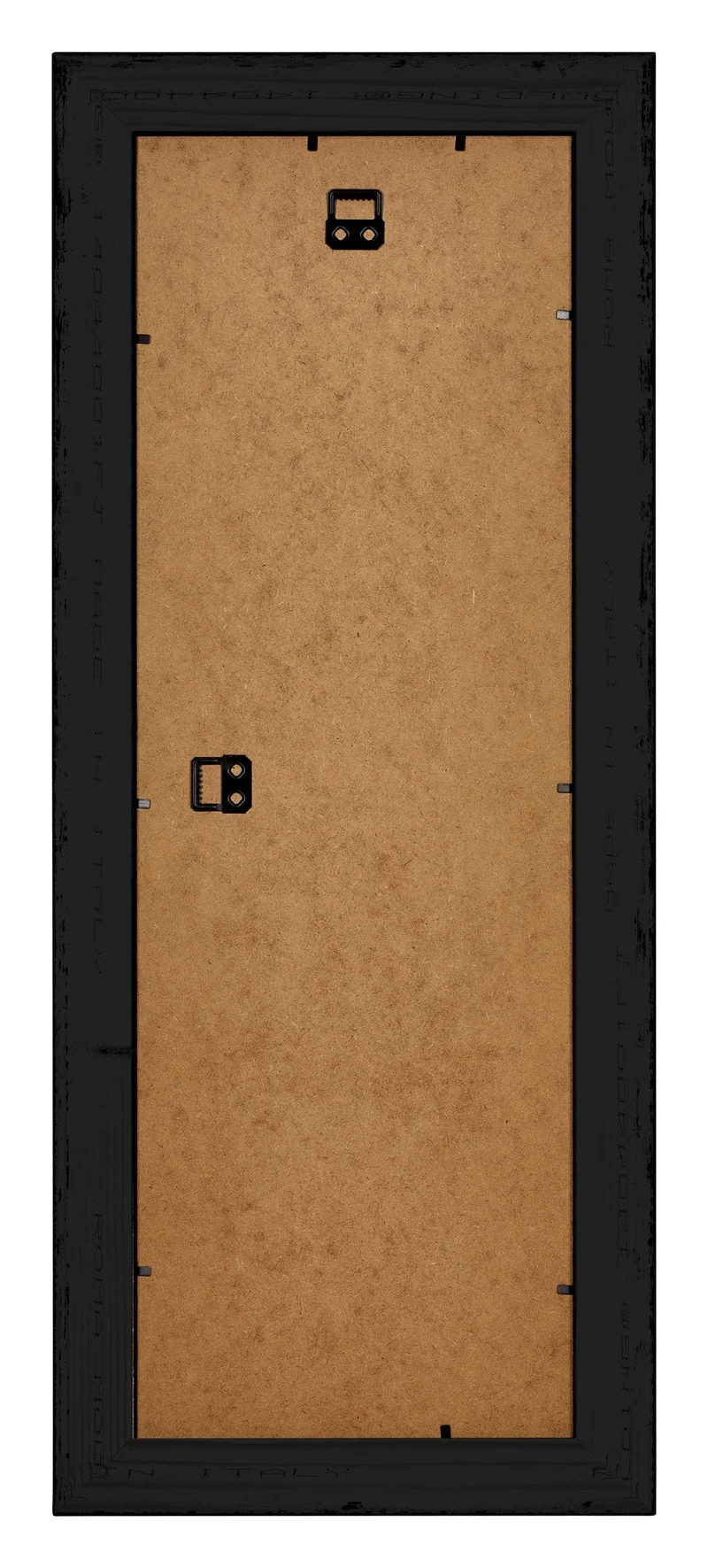 Bilderrahmen 25x75 cm - Schwarz Silber Poliert - Holz - Birmingham