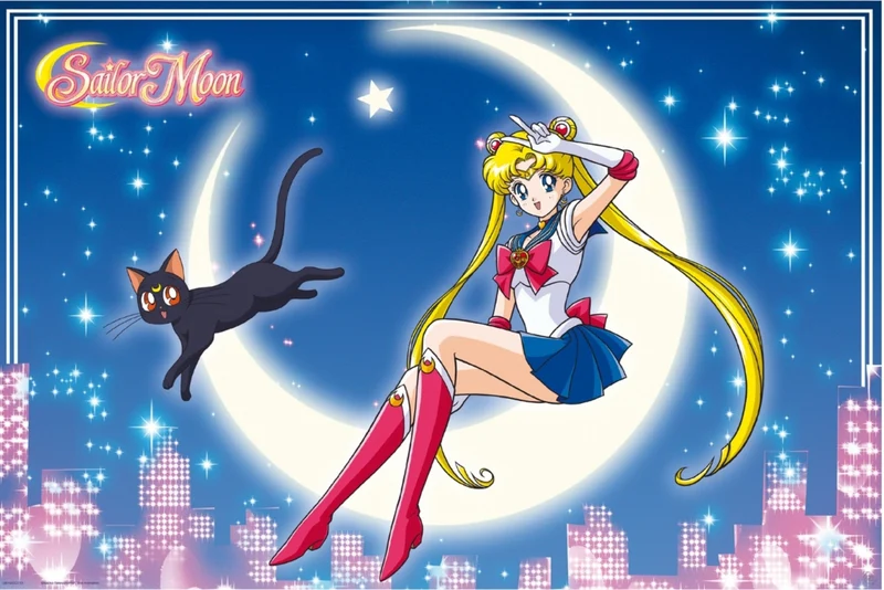 Poster Sailor Moon & Luna 91,5x61cm