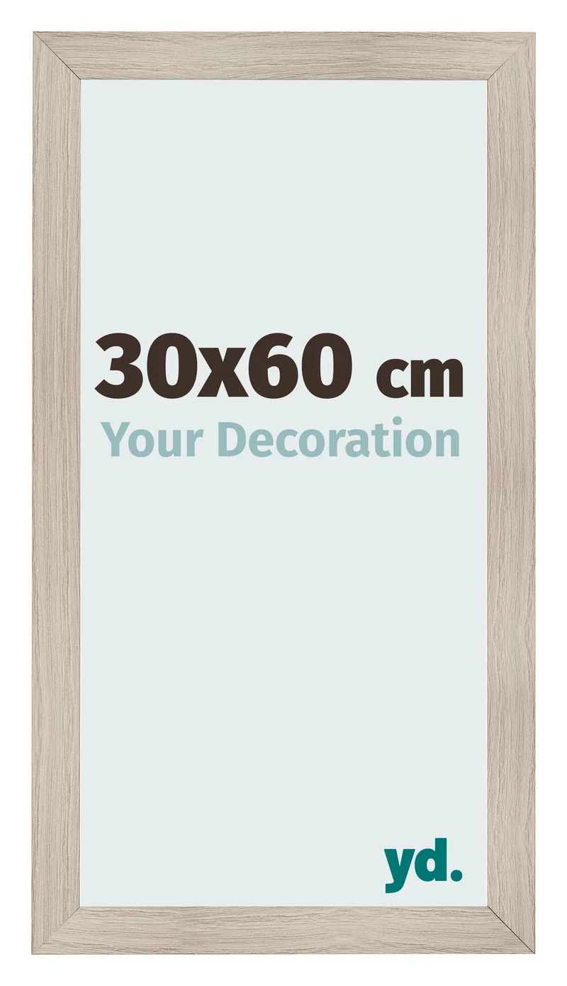 Bilderrahmen 30x60 cm - Eiche Hell - MDF - Pisa