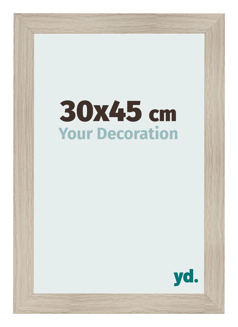 Bilderrahmen 30x45 cm - Eiche Hell - MDF - Pisa