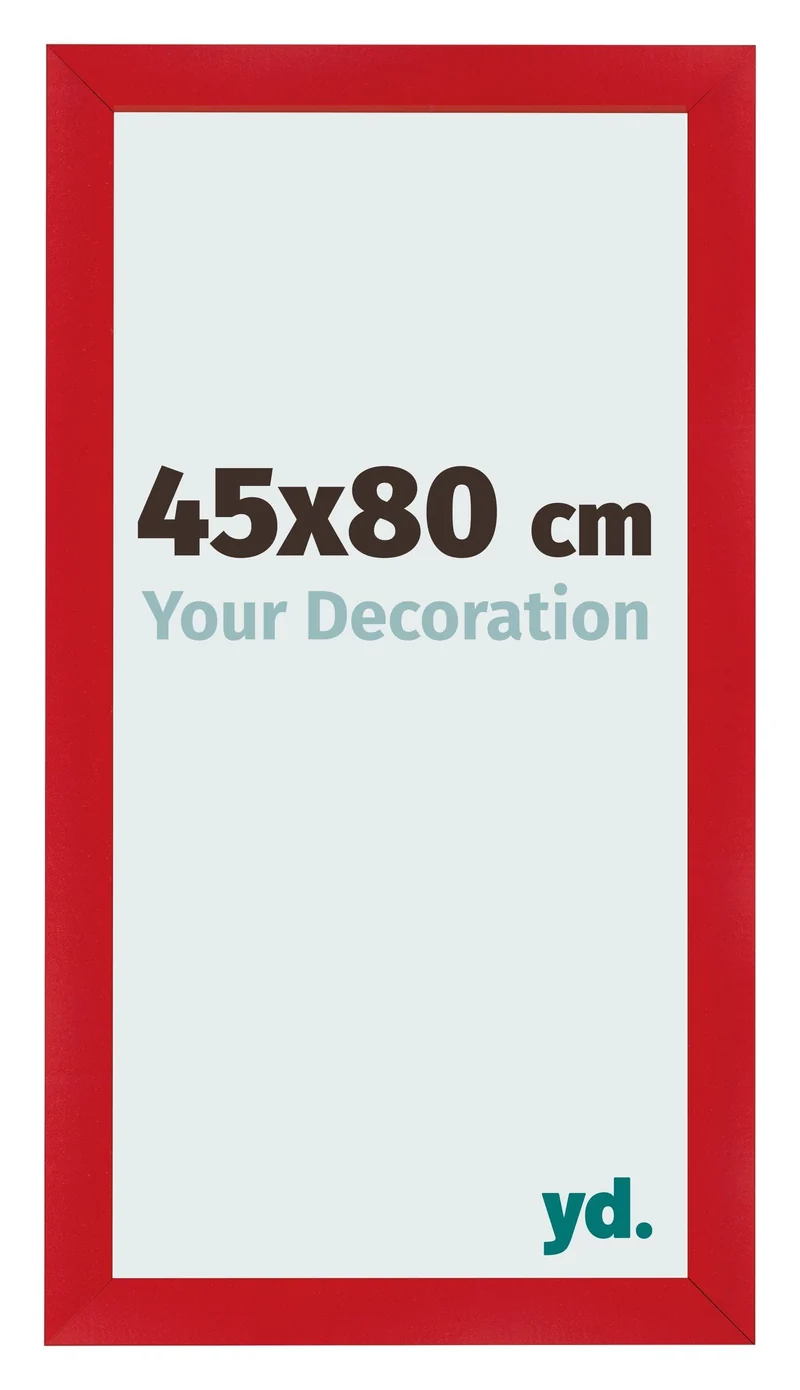 Bilderrahmen 45x80 cm - Rot - MDF - Pisa