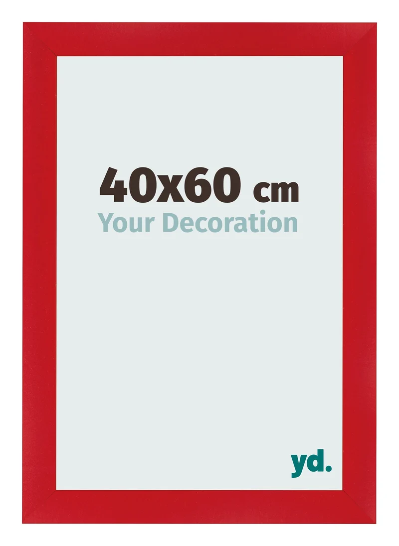 Bilderrahmen 40x60 cm - Rot - MDF - Pisa
