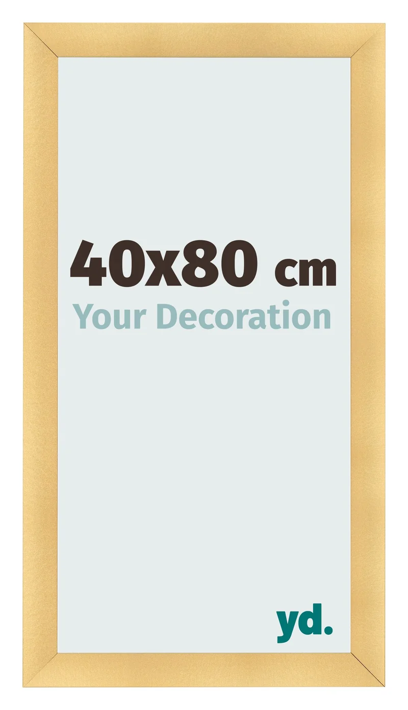 Bilderrahmen 40x80 cm - Gold Matt - MDF - Pisa