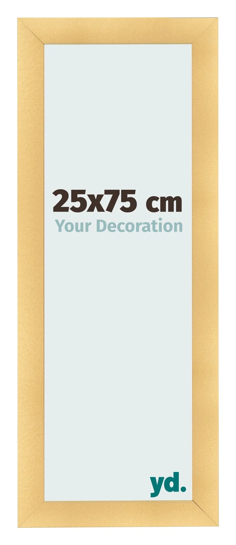 Bilderrahmen 25x75 cm - Gold Matt - MDF - Pisa