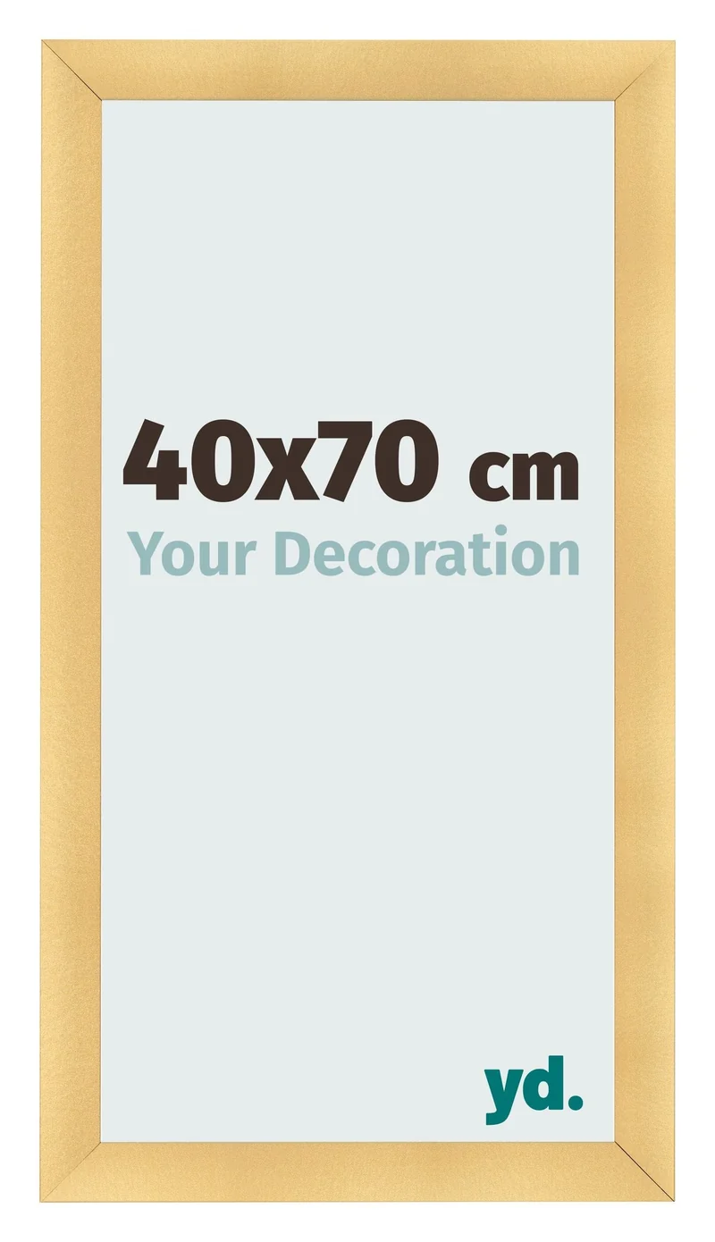 Bilderrahmen 40x70 cm - Gold Matt - MDF - Pisa
