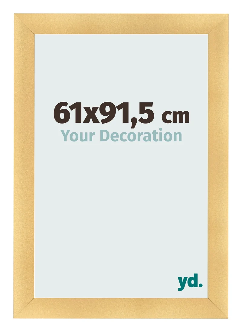 Bilderrahmen 61x91,5 cm - Gold Matt - MDF - Pisa