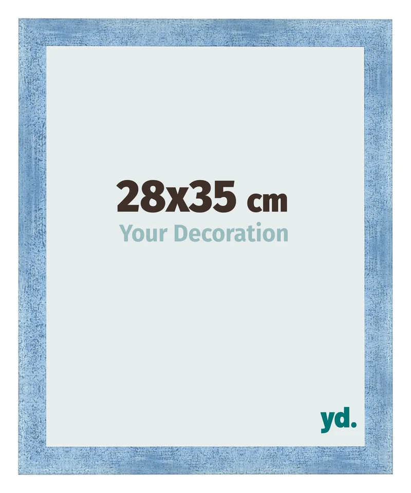 Bilderrahmen 28x35 cm - Hellblau Gewischt - MDF - Pisa