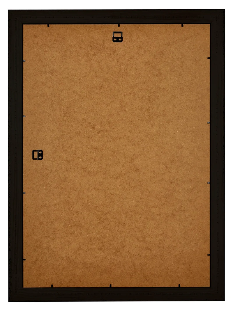 Bilderrahmen 68x98 cm - Schwarz Silber Poliert - Holz - Birmingham