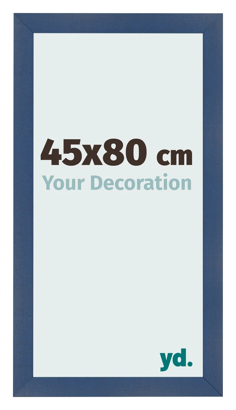 Bilderrahmen 45x80 cm - Dunkelblau Gewischt - MDF - Pisa