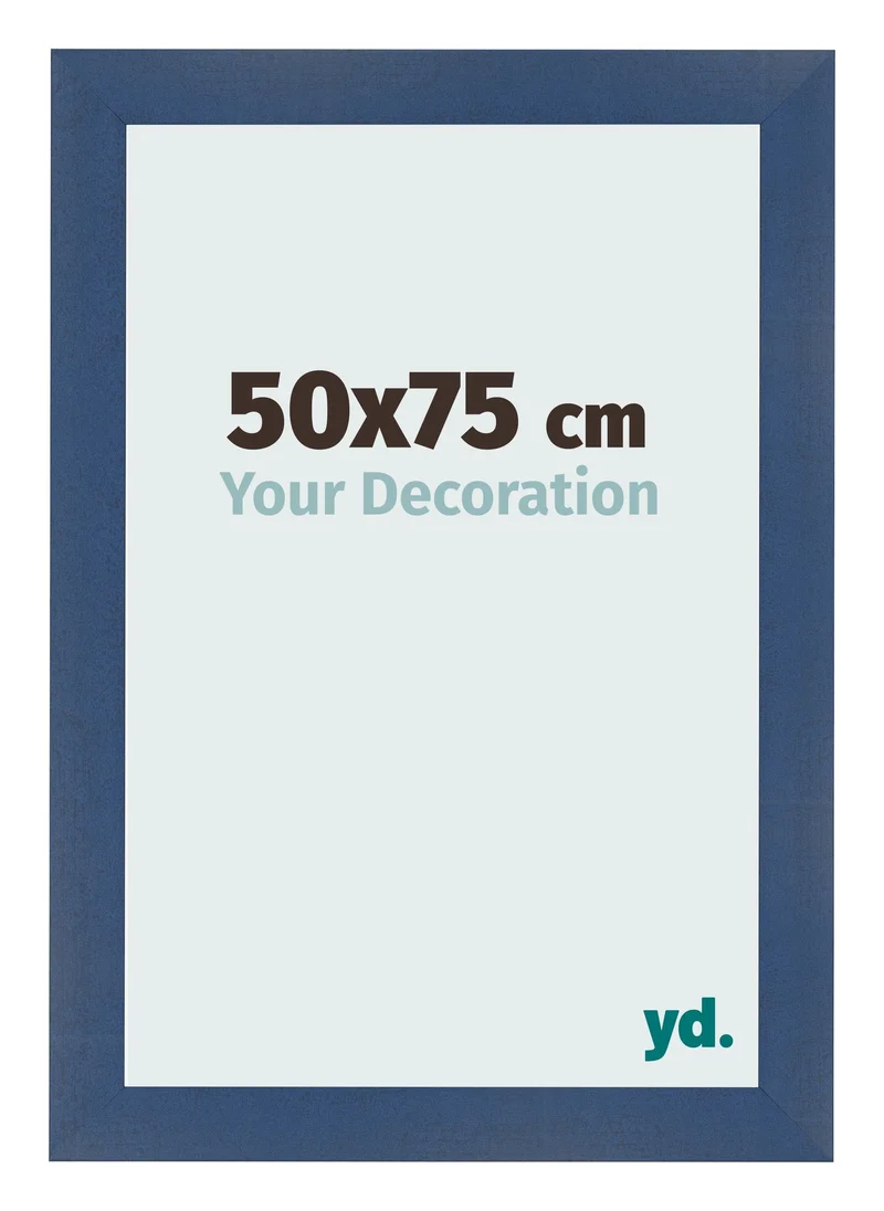 Bilderrahmen 50x75 cm - Dunkelblau Gewischt - MDF - Pisa