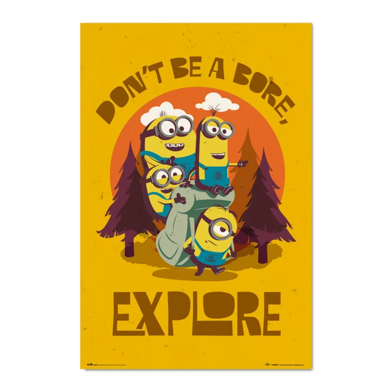 Poster Minions - Don’t Be A Bore Explore 61x91,5cm