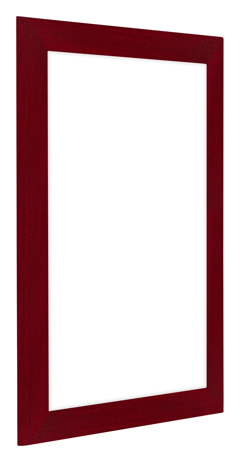 Bilderrahmen 75x98 cm - Weinrot Gewischt - MDF - Como