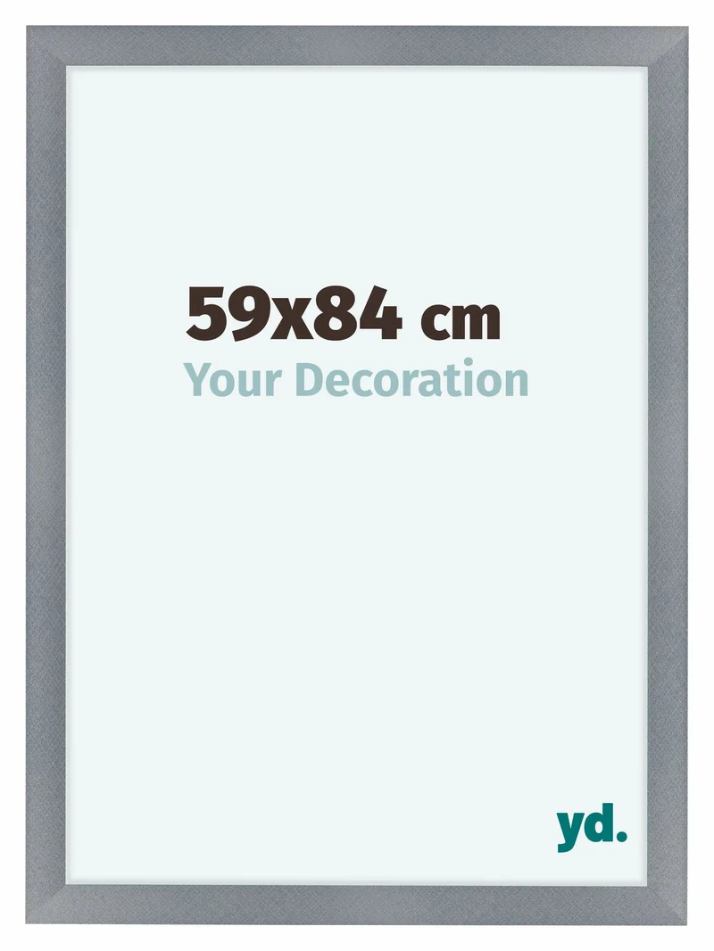 Bilderrahmen 59x84 cm - Aluminium - Gebürstet - MDF - Como
