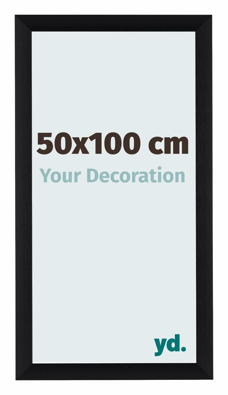 Bilderrahmen 50x100cm Schwarz Gebürstet Aluminium Tucson