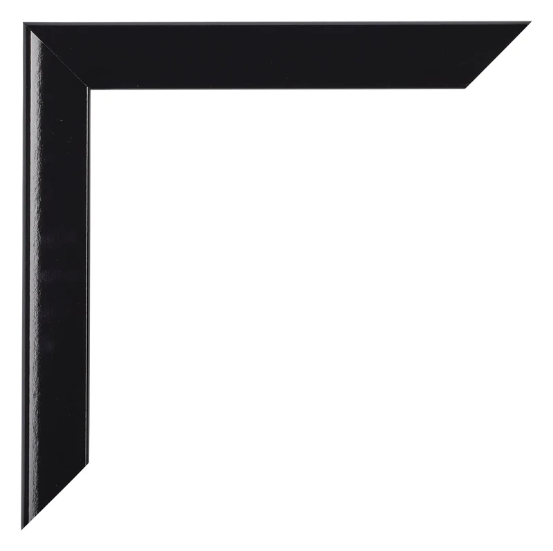 Bilderrahmen 37,5x98 cm - Schwarz Hochglanz - MDF - Como
