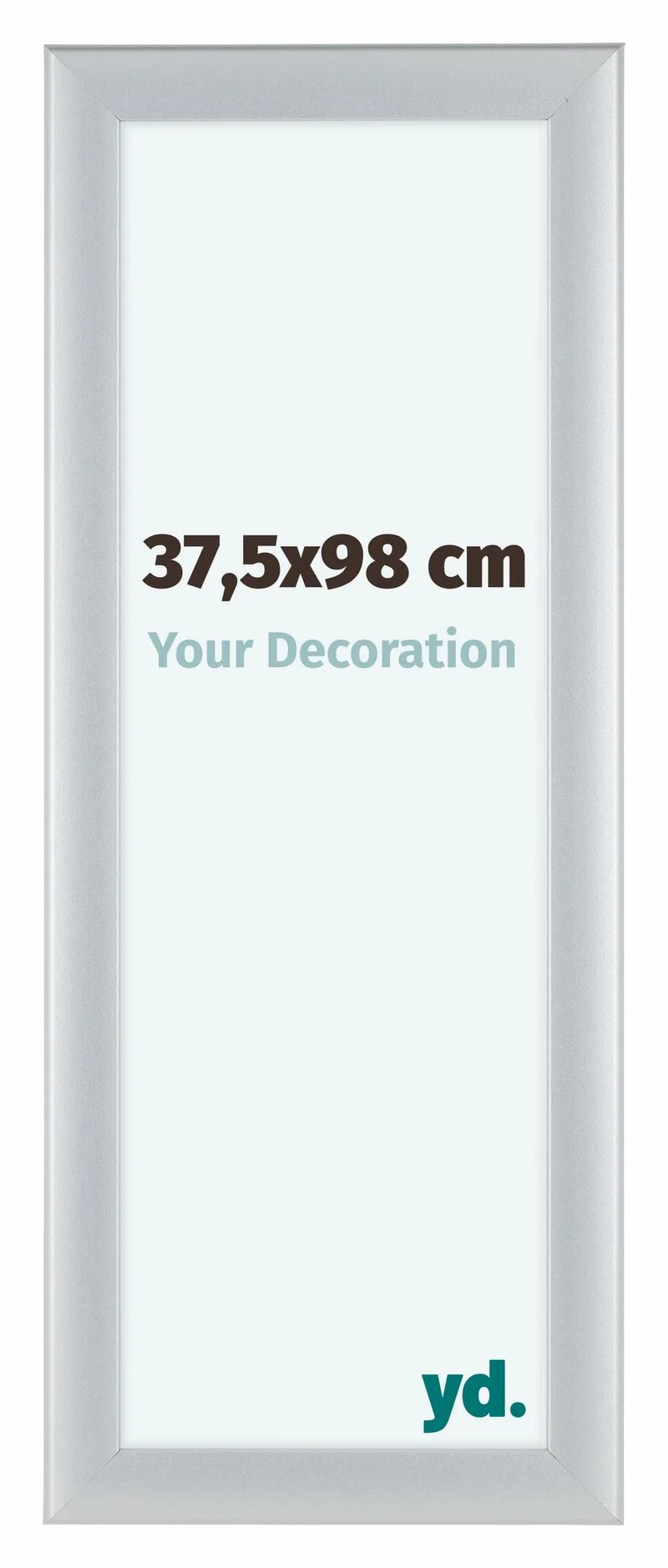 Bilderrahmen 37,5x98 cm - Silber Matt - MDF - Como