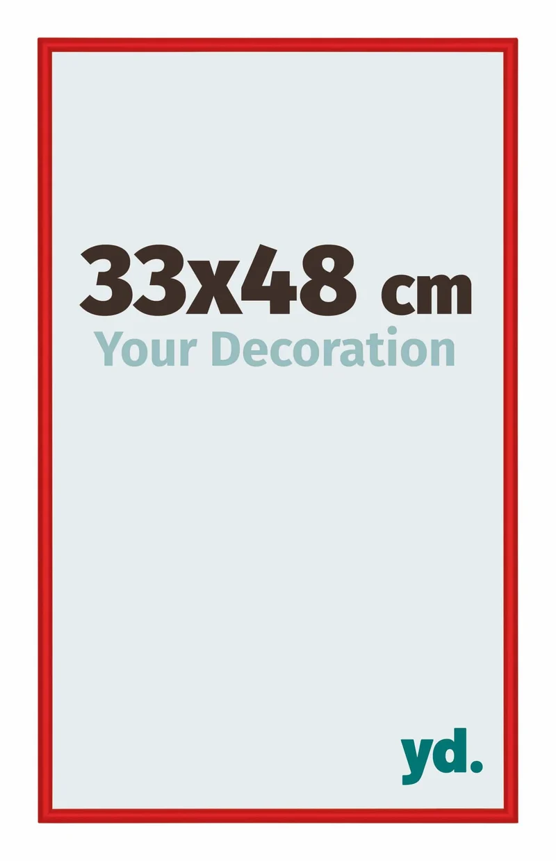 Bilderrahmen 33x48cm Ferrari Rot Aluminium New York